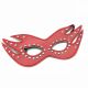    Leather Cat Mask Red