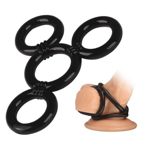 Male 4 Rings Scrotal Penis Rings Cock Ring. Артикул: IXI58233