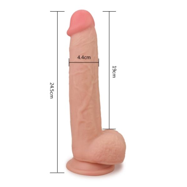 Фаллоимитатор на присоске Sliding-Skin Dual Layer Dong 9.0. Артикул: IXI58239