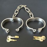 Female Latest Design Male Bolt Lock Stainless Steel Anklets   