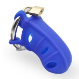 Male Silicone Chastity Cage Blue по оптовой цене
