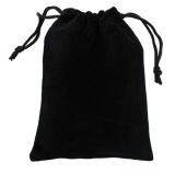 Velvet pouch for sex toys black