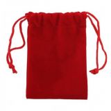 Velvet pouch red for intimate toys