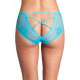 Turquoise Cutout Lace Back Peekaboo Panty