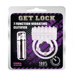 Прозрачная вибро насадка на пенис для стимуляции клитора Vibration Clitifier