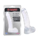 Ding Dong Gel Transparent Dildo