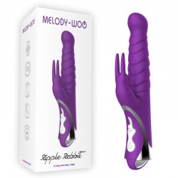 Multi Speed Vibrator Purple Ripple Rabbit Melody Woq