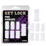 7-Piece Penis Sleeve Kits Clear
