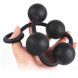    Silicone Anal Pull Ball Plug Small