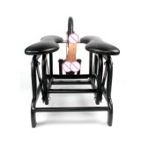 Strong Metal frame telescopic distance sex machine chair sex furniture with one free dildo-Flying Bird   