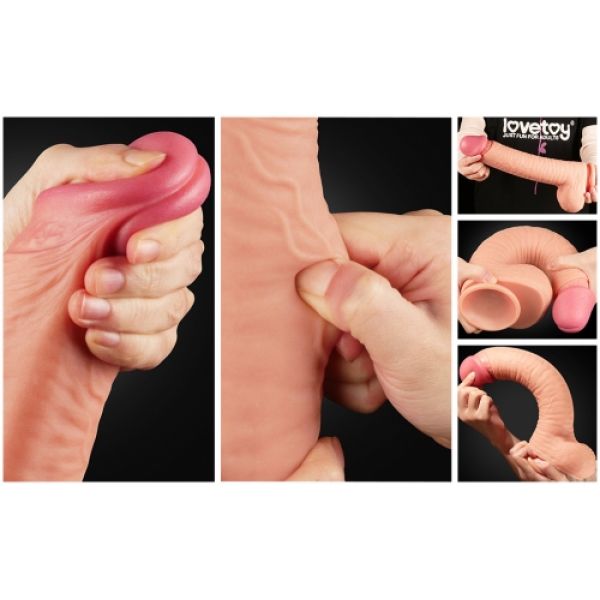 Giant Dildo Dual Layered Platinum Silicone Cock 12.0. Артикул: IXI58562