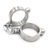 Female Stainless Steel Wrist Restraints Handcuffs   