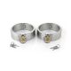 Female Ellipse Stainless Steel Heavy Duty Ankle Restraints Oval Shaped with Brass Lock Joints