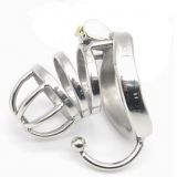 Stainless Steel Male Chastity Cage with Base Arc Ring Devices