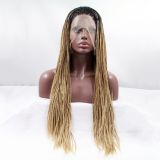 Wig ZADIRA blond afrokos women long with black ombre