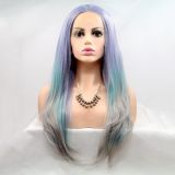 Wig ZADIRA lilac-gray-blue gradient female long straight