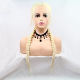 Wig ZADIRA natural blond female long with pigtails