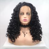 Wig ZADIRA female black curly medium length
