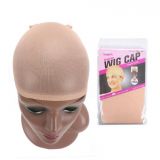 Beige nylon cap for a wig