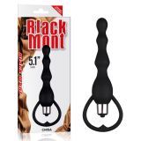 Unisex Anal Vibrator with Tail Power Beads Ring