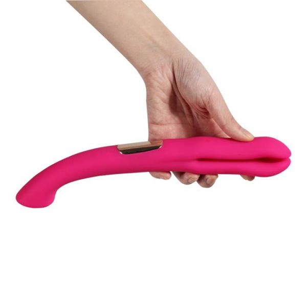 Розовый тройной вибратор Gemma Y Type Vibrator. Артикул: IXI59043