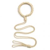 Beige Collar with Rope Restraint Cotton Rope Leash