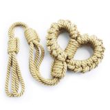 Rope Restraint Beige Cotton Rope Handcuffs