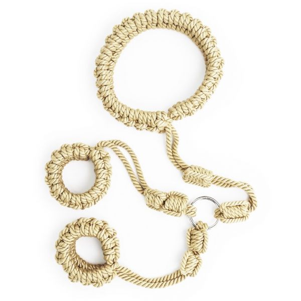 Бондажный комплект для рук и шеи из веревки Rope Restraint Series. Артикул: IXI59114