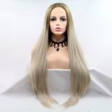 Wig ZADIRA blond female long straight with brown ombre
