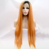 Wig ZADIRA red female long straight with ombre