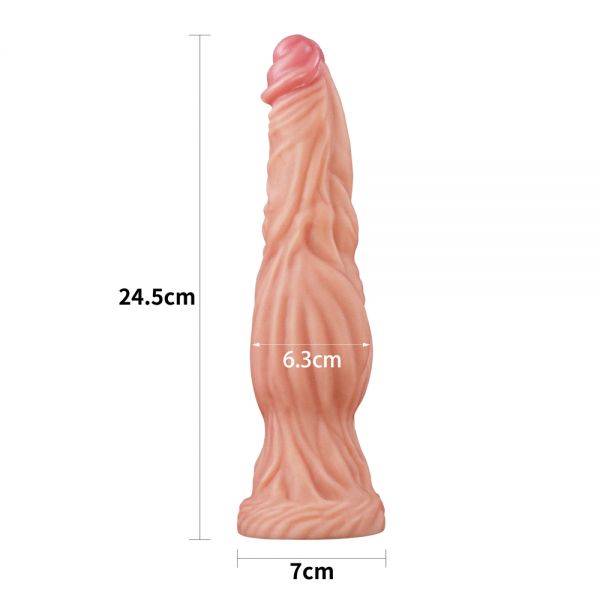 Жылистый фаллоимитатор Dual layered Platinum Silicone Cock 9.5. Артикул: IXI59180