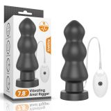 Anal vibration stimulator black King Sized Vibrating Anal Rigger 7.8