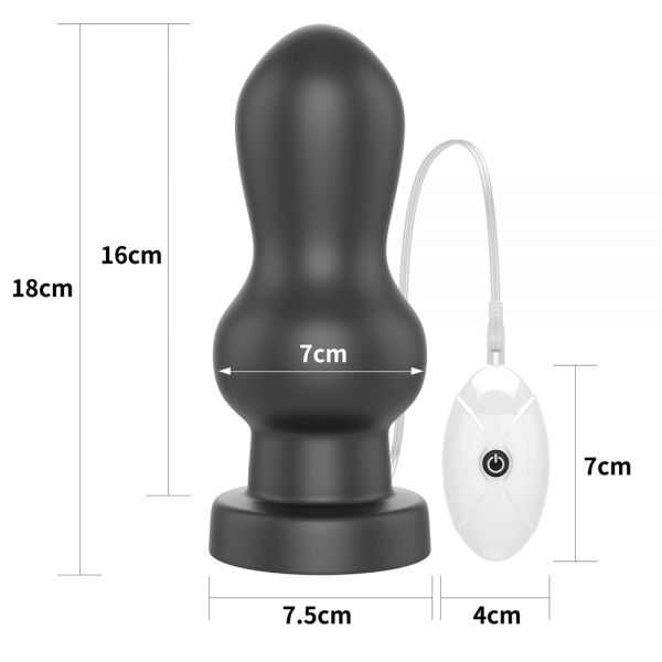 Anal vibration stimulator black King Sized Vibrating Anal Rammer 7.0. Артикул: IXI59187