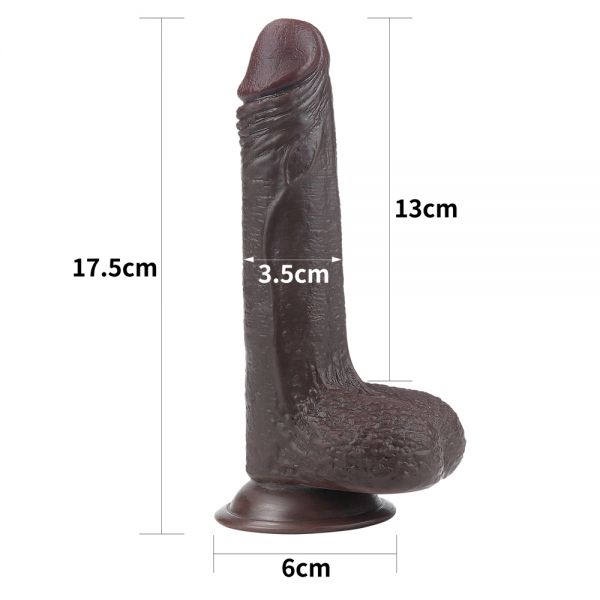 Фаллоимитатор на присоске Sliding Skin Dual Layer Dong 7.0. Артикул: IXI59195