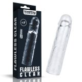 Прозрачная удлиняющая насадка на член Flawless Clear Penis Sleeve плюс 5см