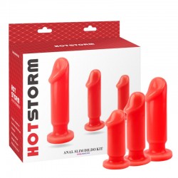 A set of 3 anal plugs of different lengths Anal Slim Dildo Kit