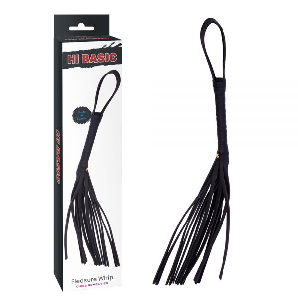 Плетка черная с рукояткой Hi Basic Pleasure Whip. Артикул: IXI59284