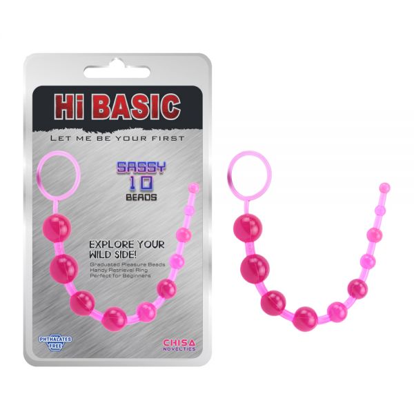 Pink anal beads Sassy Anal Beads. Артикул: IXI59325