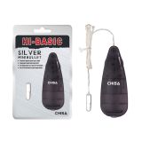 Vibrating bullet with control panel Silver Mini Bullet