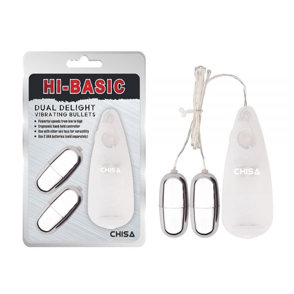 Две вибропули с проводным пультом Dual Delight Vibrating Bullets. Артикул: IXI59410