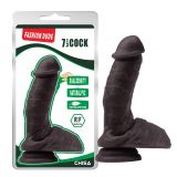 Fashion Dude Brown Suction Cup Dildo 7.3 Inch Cock