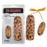 Vibrating bullet with remote control Leopard Print Love Egg