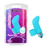 Голубой вибростимулятор на палец MisSweet Finger Vibe по оптовой цене