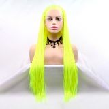 Wig ZADIRA neon green afro women long wig