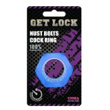 Blue Nust Bolts Cock Ring