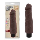 Greedy Guy Brown Veined Vibrator