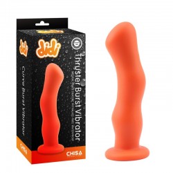 Orange Embossed Curve Burst Vibrator