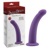 Фиолетовый фаллоимитатор для страпона Bend Over Large