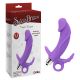 Purple vibrator with Triple Targets anal and clitoral stimulator