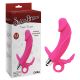 Pink vibrator with Triple Targets anal and clitoral stimulator